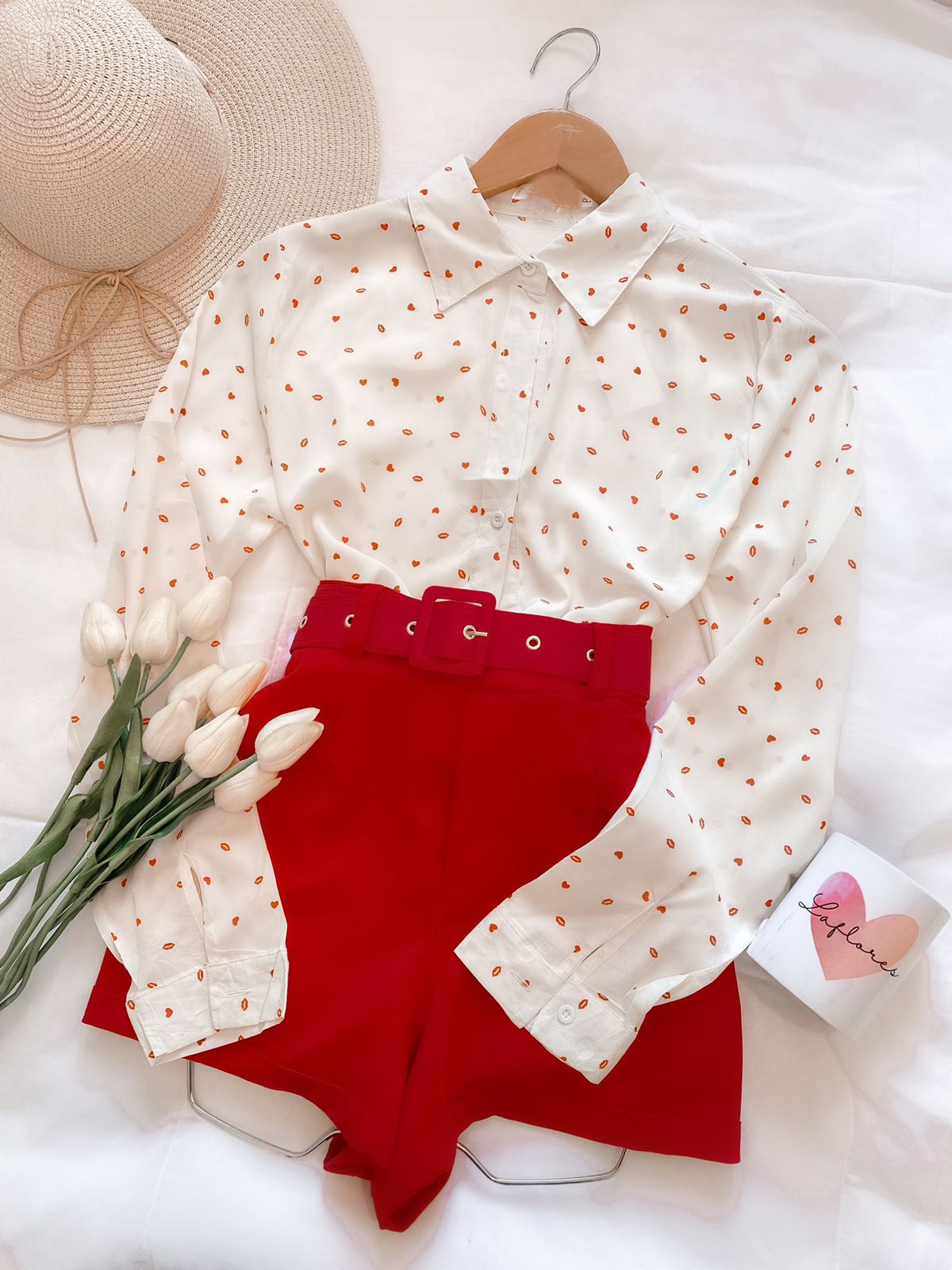 Blusa Camisa Manga Longa estampada