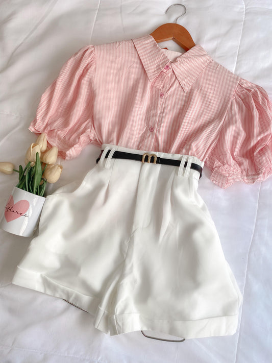 Blusa Camisa Manga Princesa